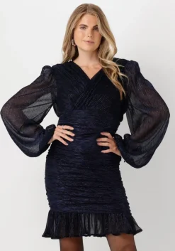 blauwe notre-v mini jurk nv-emilou