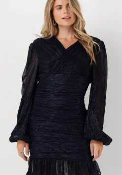 blauwe notre-v mini jurk nv-emilou