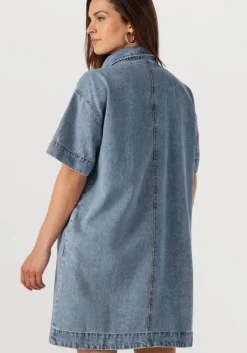 blauwe notre-v mini jurk nv-faye