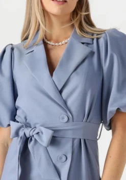 blauwe notre-v mini jurk nv-felice