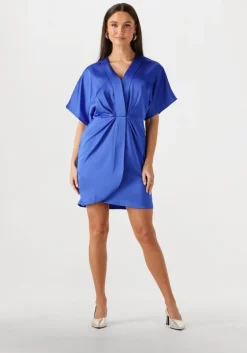 blauwe notre-v mini jurk nv-fonda