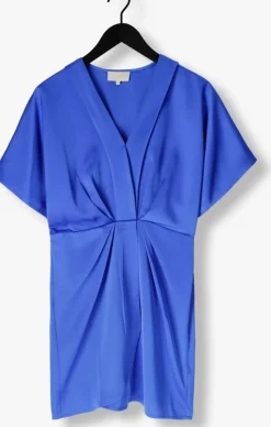blauwe notre-v mini jurk nv-fonda