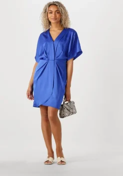 blauwe notre-v mini jurk nv-fonda