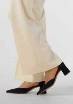 blauwe notre-v sandalen met hak 35518