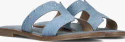blauwe notre-v slippers 22743