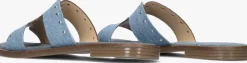 blauwe notre-v slippers 22743