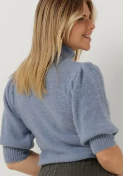 blauwe notre-v trui knit nv asia