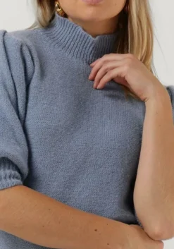 blauwe notre-v trui knit nv asia