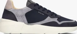 blauwe nubikk lage sneakers roque road wave
