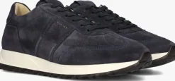 blauwe nubikk lage sneakers glen hendrix