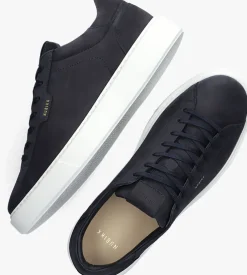 blauwe nubikk lage sneakers vince tora heren