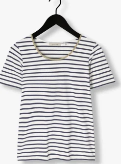 blauwe nukus t-shirt tirza top stripe