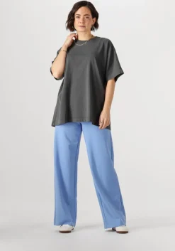 blauwe object pantalon objlisa wide pant