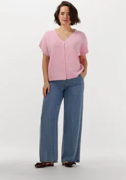 blauwe object wide jeans objframe lisa wide mw pants