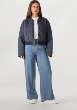 blauwe object wide jeans objframe lisa wide mw pants