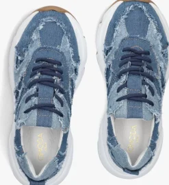 blauwe omoda lage sneakers tokio