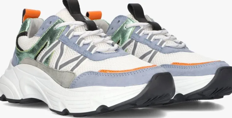 blauwe omoda lage sneakers tokio