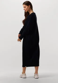 blauwe penn & ink midi jurk 098 dress