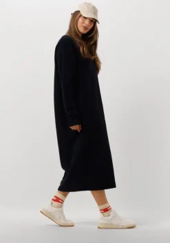 blauwe penn & ink midi jurk 098 dress
