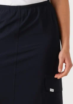 blauwe penn & ink midirok skirt