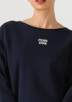 blauwe penn & ink trui sweater w25f1703