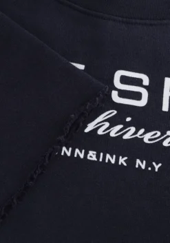 blauwe penn & ink t-shirt sweater w25f1702