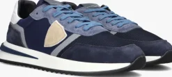 blauwe philippe model lage sneakers tropez 2.1 low