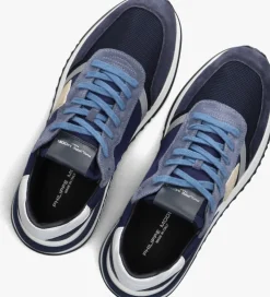 blauwe philippe model lage sneakers tropez 2.1 low