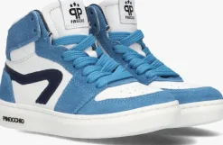 blauwe pinocchio hoge sneakers p1665