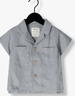 blauwe play up blouses linen shirt