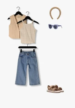 blauwe play up flared jeans denim trousers f