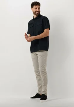 blauwe pme legend casual overhemd short sleeve shirt ctn ottoman