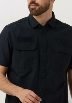 blauwe pme legend casual overhemd short sleeve shirt ctn ottoman