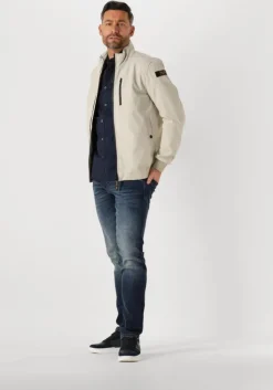 blauwe pme legend casual overhemd long sleeve shirt light gd poplin stretch