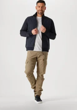 blauwe pme legend jack zip jacket sweat mixed padded