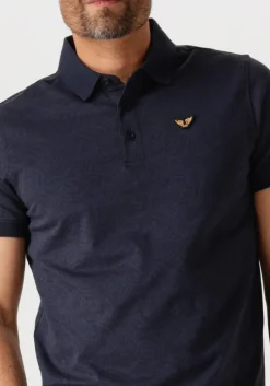 blauwe pme legend polo short sleeve polo jacquard jersey
