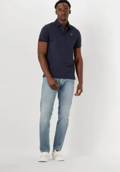 blauwe pme legend polo short sleeve polo jacquard jersey