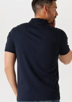blauwe pme legend polo short sleeve polo interlock melange zip