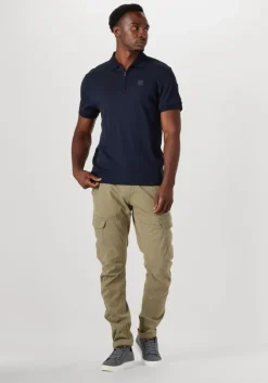 blauwe pme legend polo short sleeve polo interlock melange zip