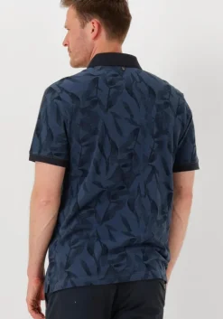 blauwe pme legend polo two tone pique printed