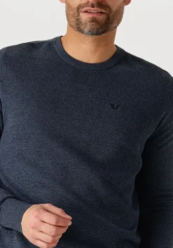 blauwe pme legend trui r-neck cotton modal