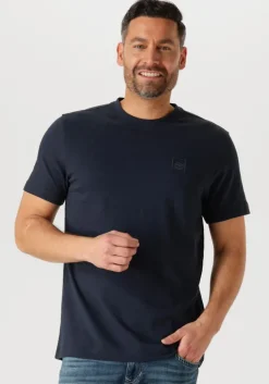 blauwe pme legend t-shirt short sleeve r-neck jacquard stripes