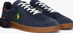 blauwe polo ralph lauren lage sneakers heritage area