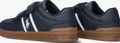 blauwe polo ralph lauren lage sneakers heritage court lll ez t-toe