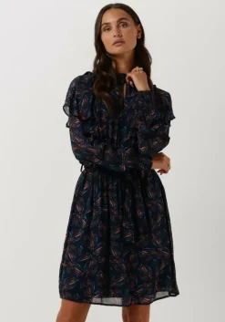 blauwe pom amsterdam mini jurk dress 7093