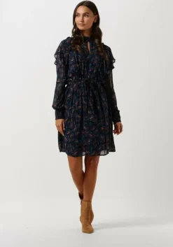 blauwe pom amsterdam mini jurk dress 7093