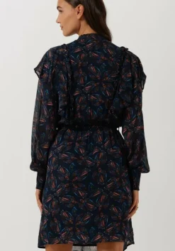 blauwe pom amsterdam mini jurk dress 7093