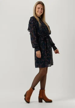 blauwe pom amsterdam mini jurk dress 7093