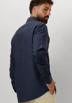 blauwe profuomo klassiek overhemd shirt cutaway sc sf