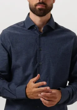 blauwe profuomo klassiek overhemd shirt cutaway sc sf